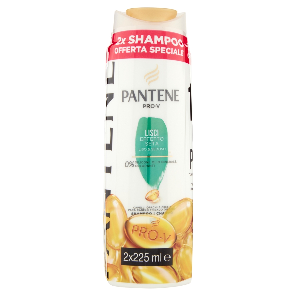 Pantene Pro-V Shampoo Lisci Effetto Seta 2x225 ml